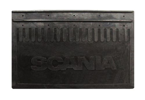 Брызговик  резиновый с надписью SCANIA 600х360мм