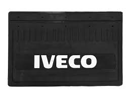 Брызговики резиновые с белой надписью IVECO передние 2шт. 520х330мм