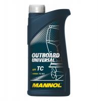 Масло двухтактное  MANNOL 2-Takt Outboard Universal TC-W2  1л   мин.  (для лодок)