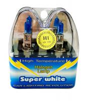 12V   H1 55W  Super White БЕЛЫЙ СВЕТ (2 штуки) лампы галогеновые