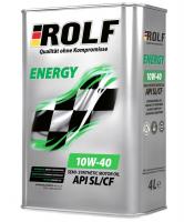  ROLF ENERGY SAE 10W-40 API SL/CF ACEA A3/B4 4л п/с