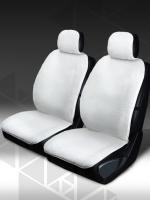 Накидки на передние сидения без боковой защиты ИСКУССТВЕННЫЙ МЕХ (белый)