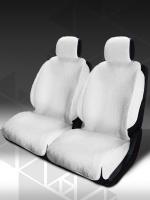 Накидки на передние сидения с боковой защитой ИСКУССТВЕННЫЙ МЕХ (белый)