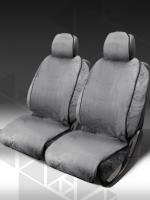 Накидки на передние сидения с боковой защитой ИСКУССТВЕННЫЙ МЕХ (серый)